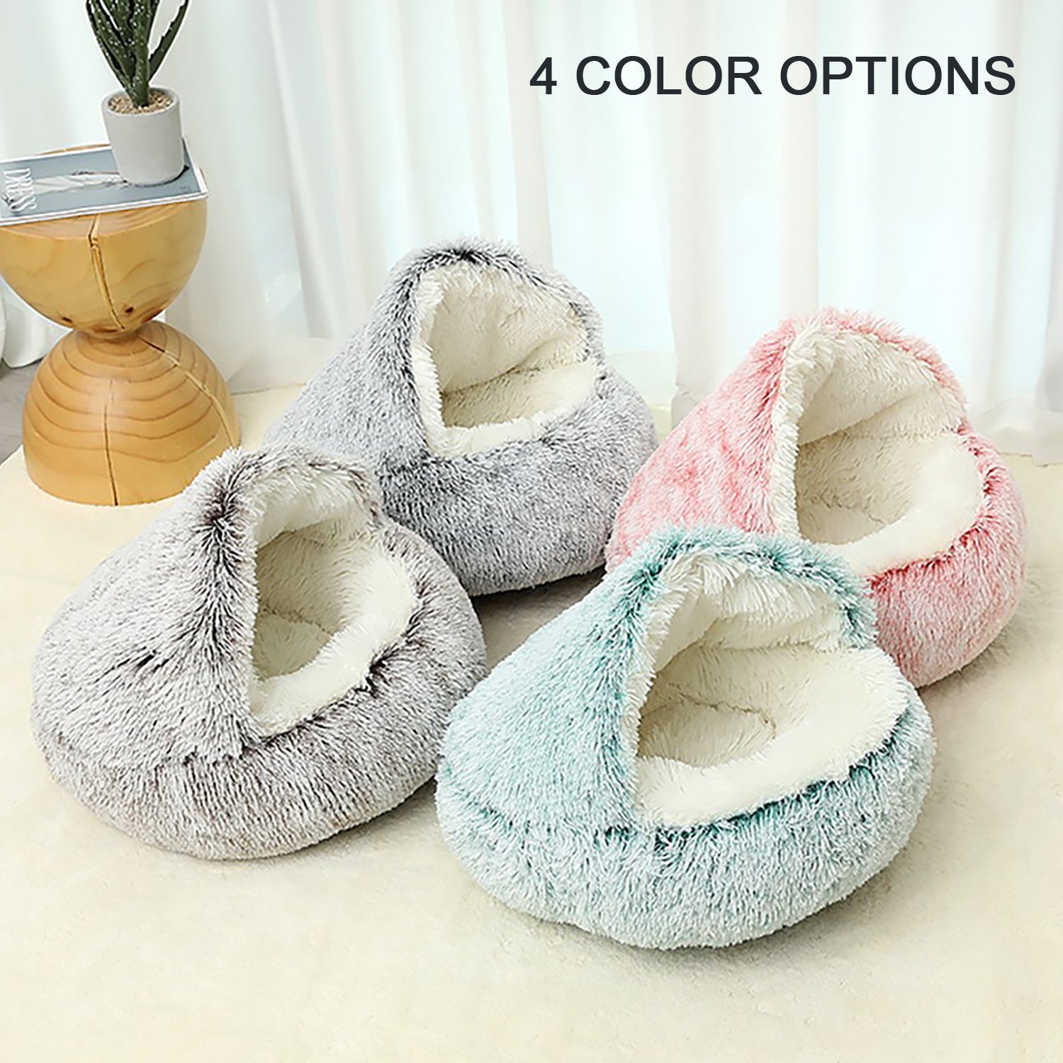 Ultra Soft Plush Bed Pets Love To Snuggle