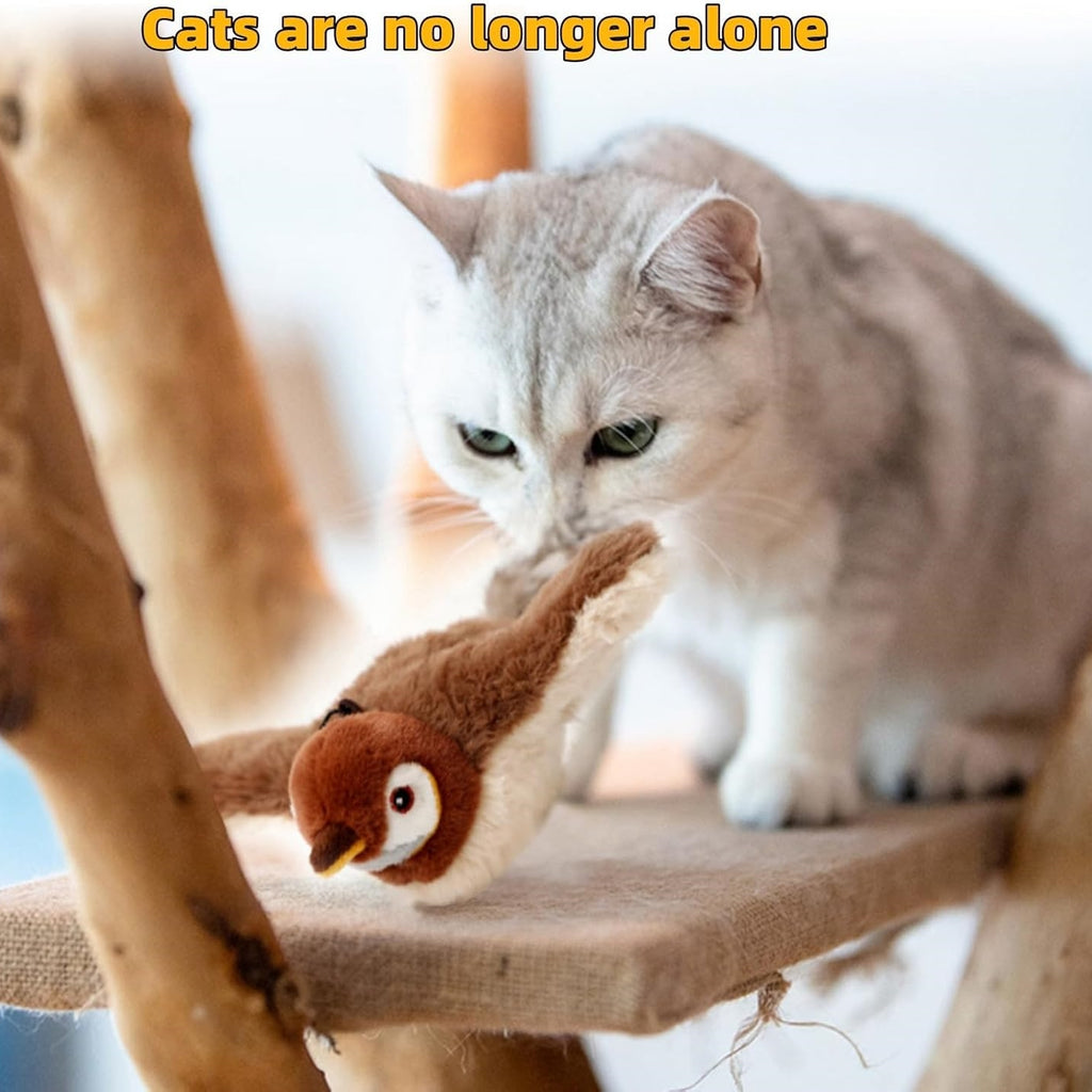 Realistic Flapping Bird Toy Cats Love to Chase and Pounce
