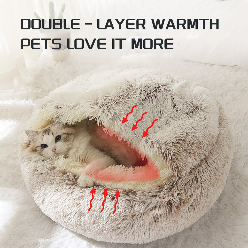 Ultra Soft Plush Bed Pets Love To Snuggle