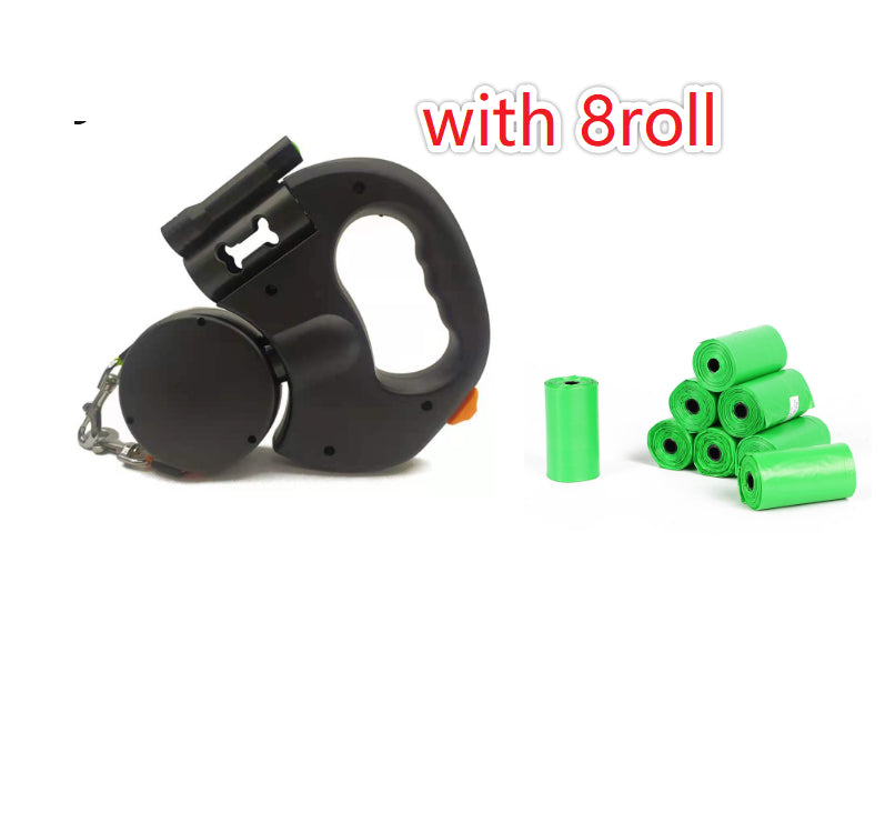 Built In Light Tangle Free Dual Dog Walking Leash