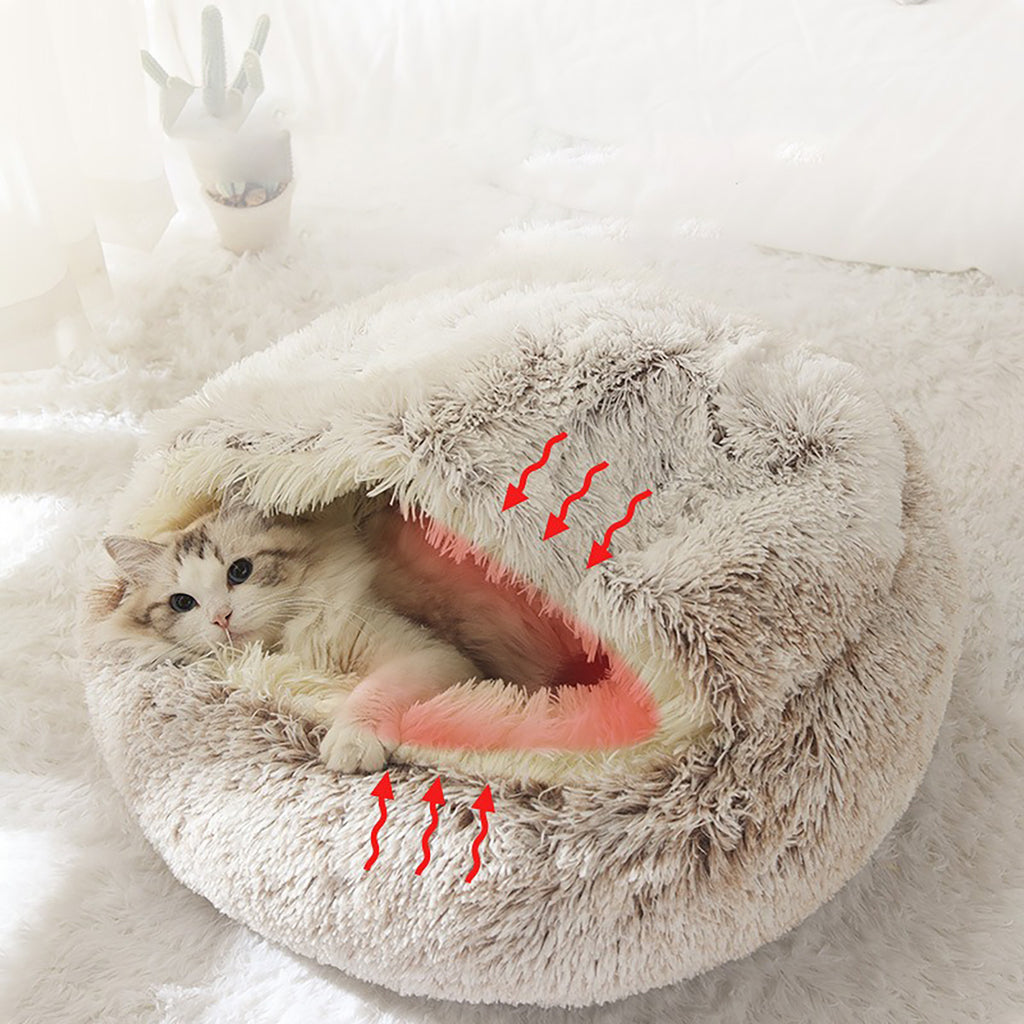 Ultra Soft Plush Bed Pets Love To Snuggle