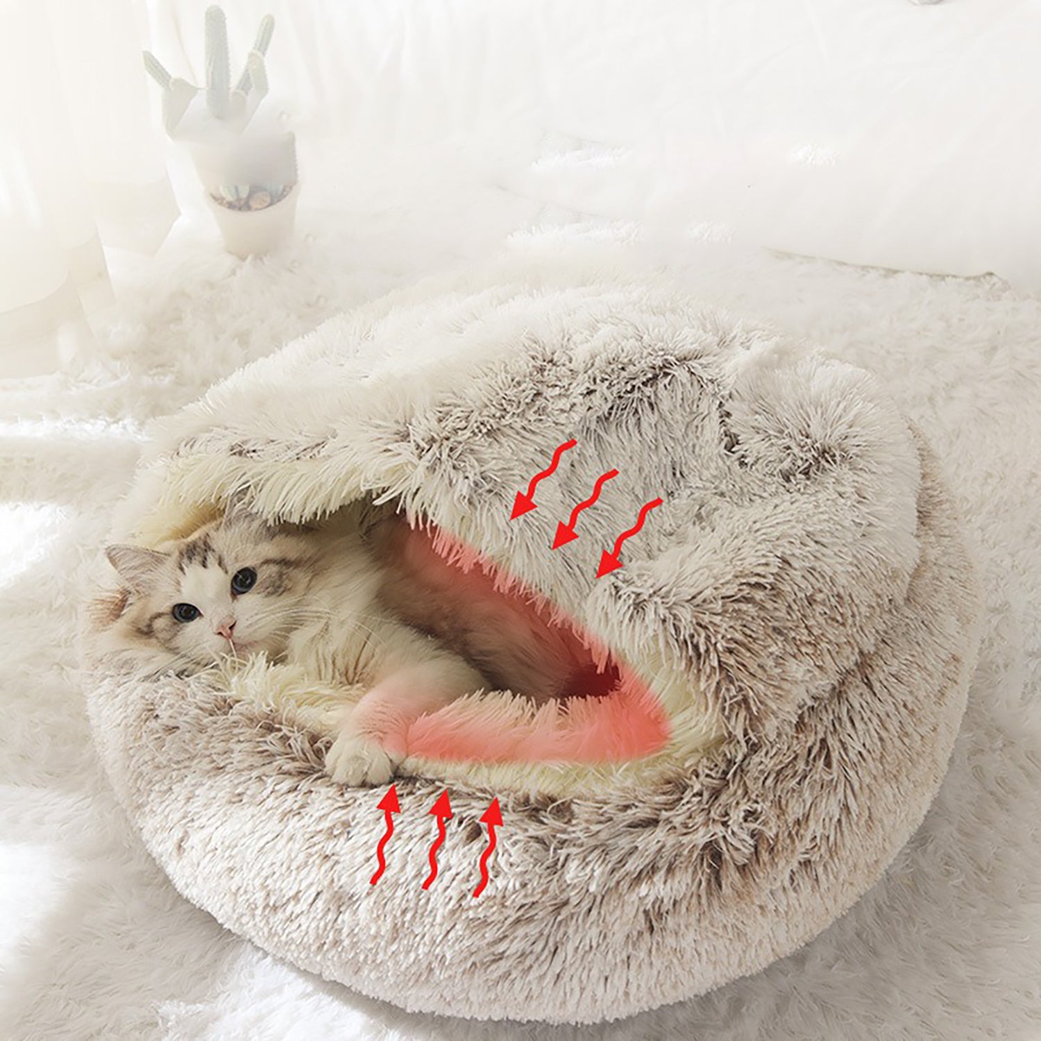 Ultra Soft Plush Bed Pets Love To Snuggle