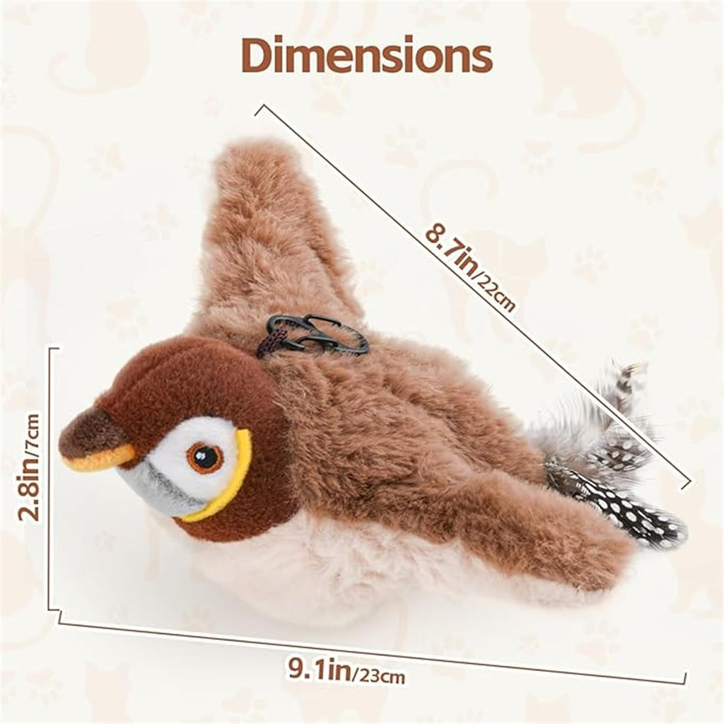 Realistic Flapping Bird Toy Cats Love to Chase and Pounce